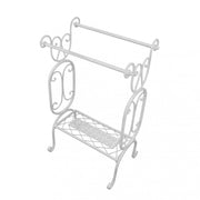 Aurielle antique white towel rack