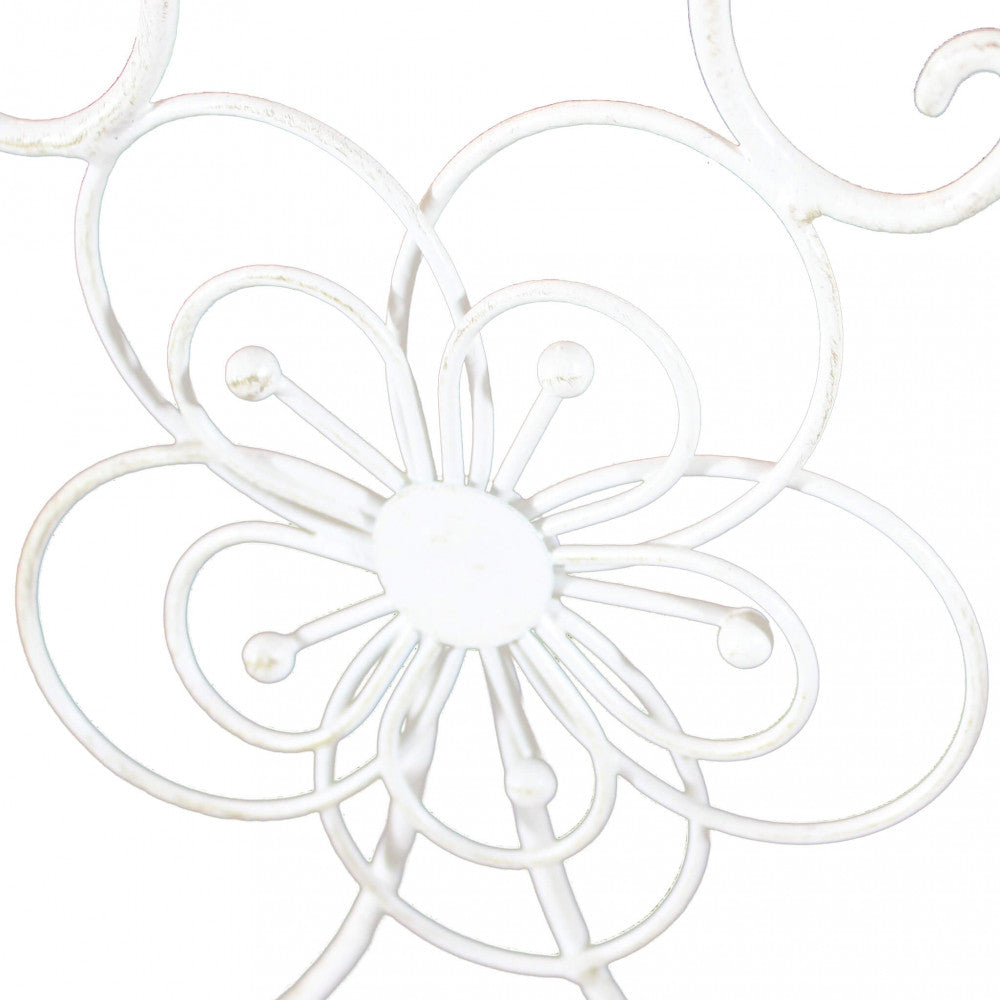 Étagère floriance 4 piani bianco antico