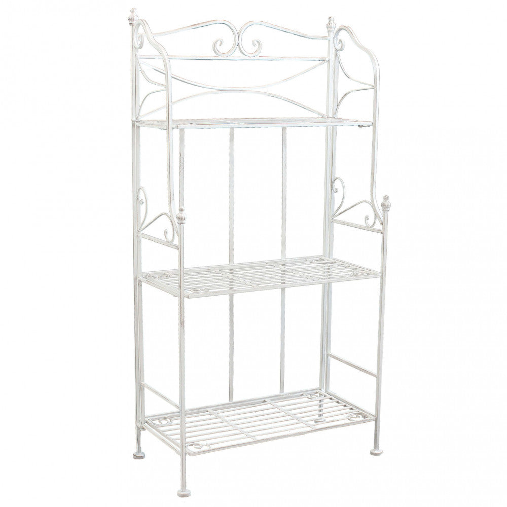 Étagère claude 3 piani bianco antico