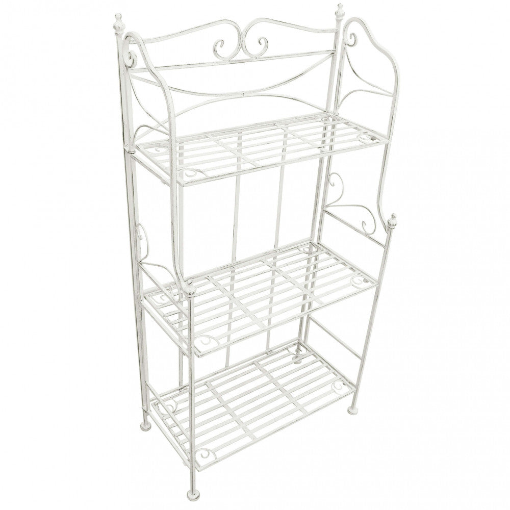Étagère claude 3-storey antique white