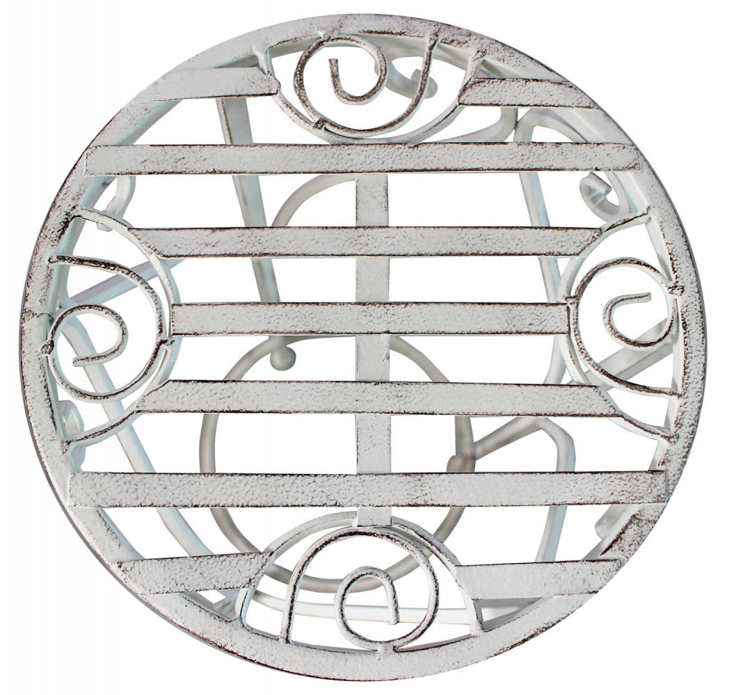 Set di 3 fioriere valerie bianco antico