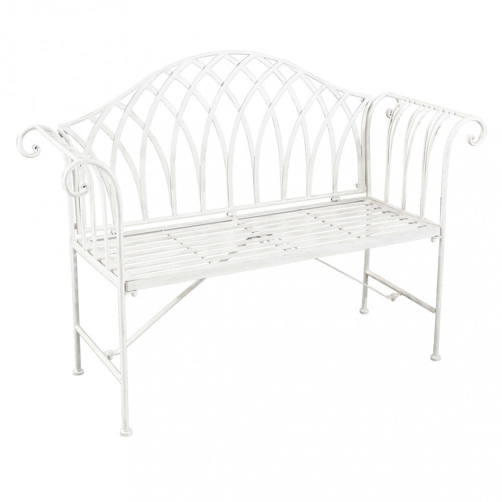 Panca annette bianco antico