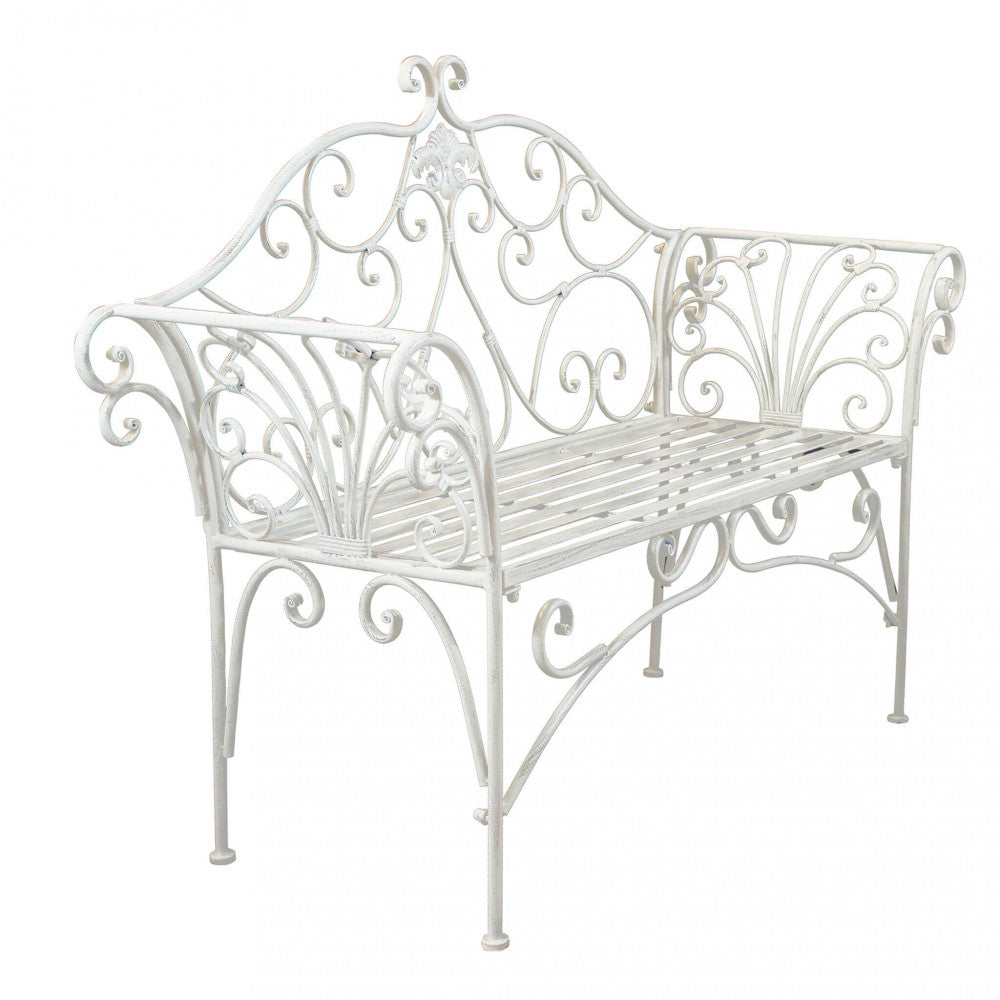 Panca eloise bianco antico