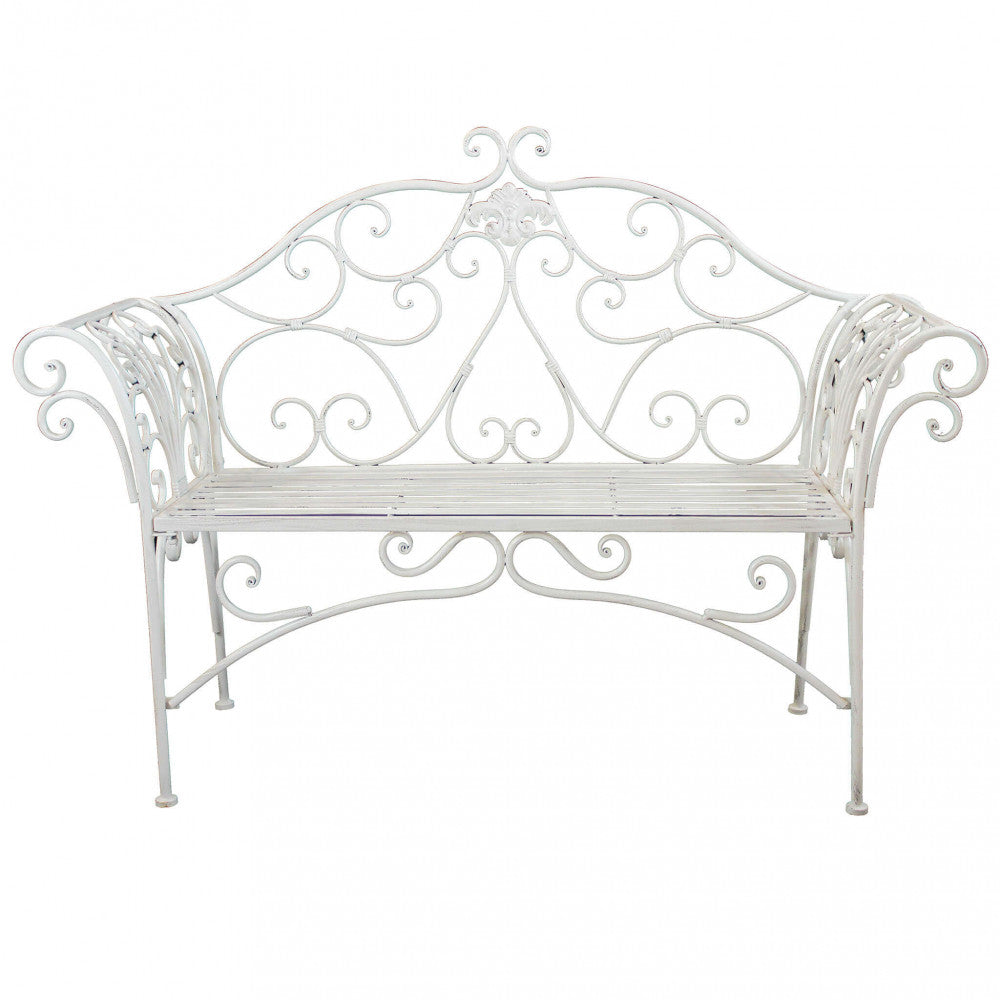Panca eloise bianco antico