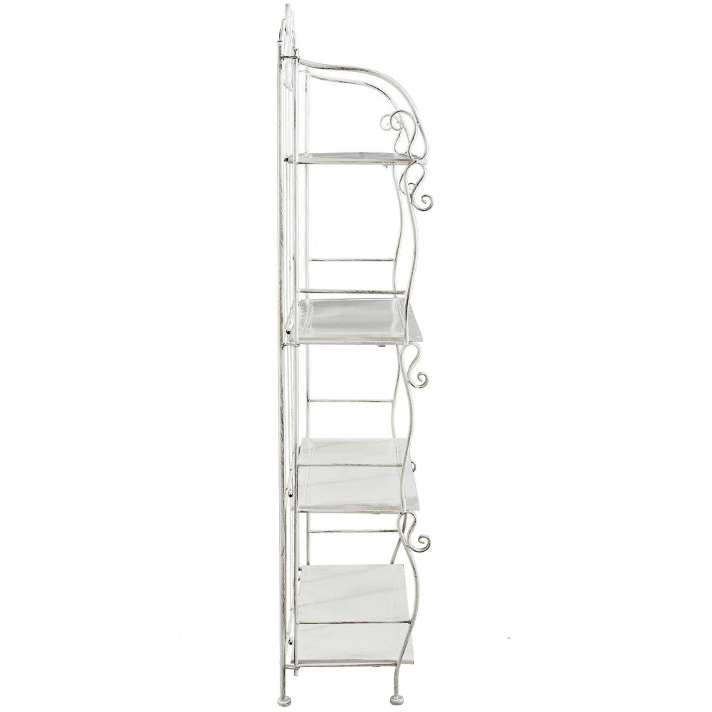 Emma 4-tier shelf in antique white