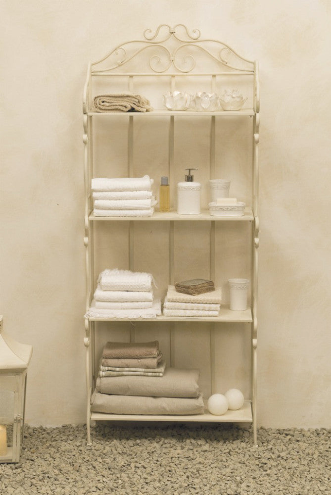 Emma 4-tier shelf in antique white