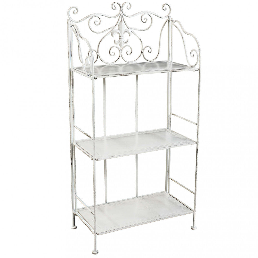 Isabelle 3-tier shelf in antique white