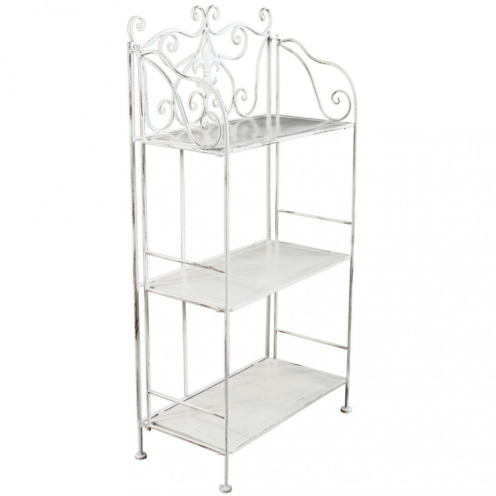 Isabelle 3-tier shelf in antique white