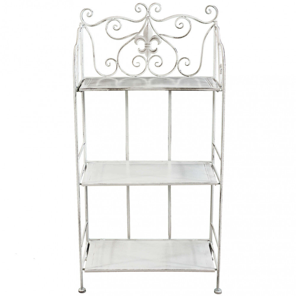 Isabelle 3-tier shelf in antique white