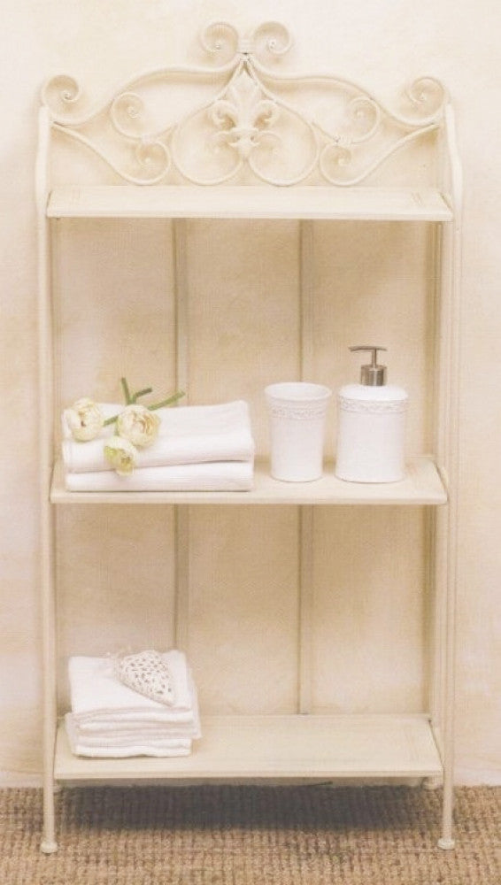 Isabelle 3-tier shelf in antique white