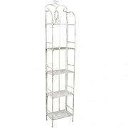 Enora 5-tier shelf in antique white
