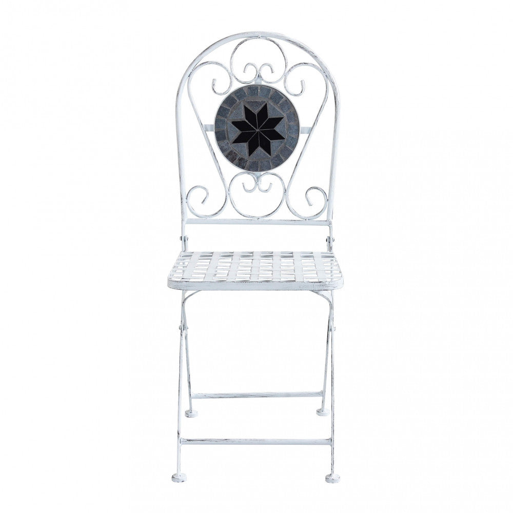 Set/3 bistro' Alison antique white