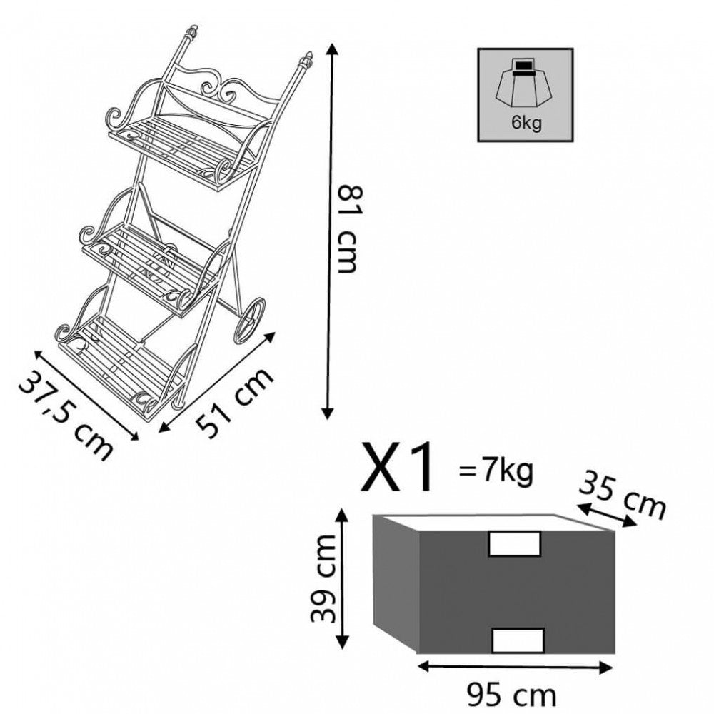Étagère kimberly antique white
