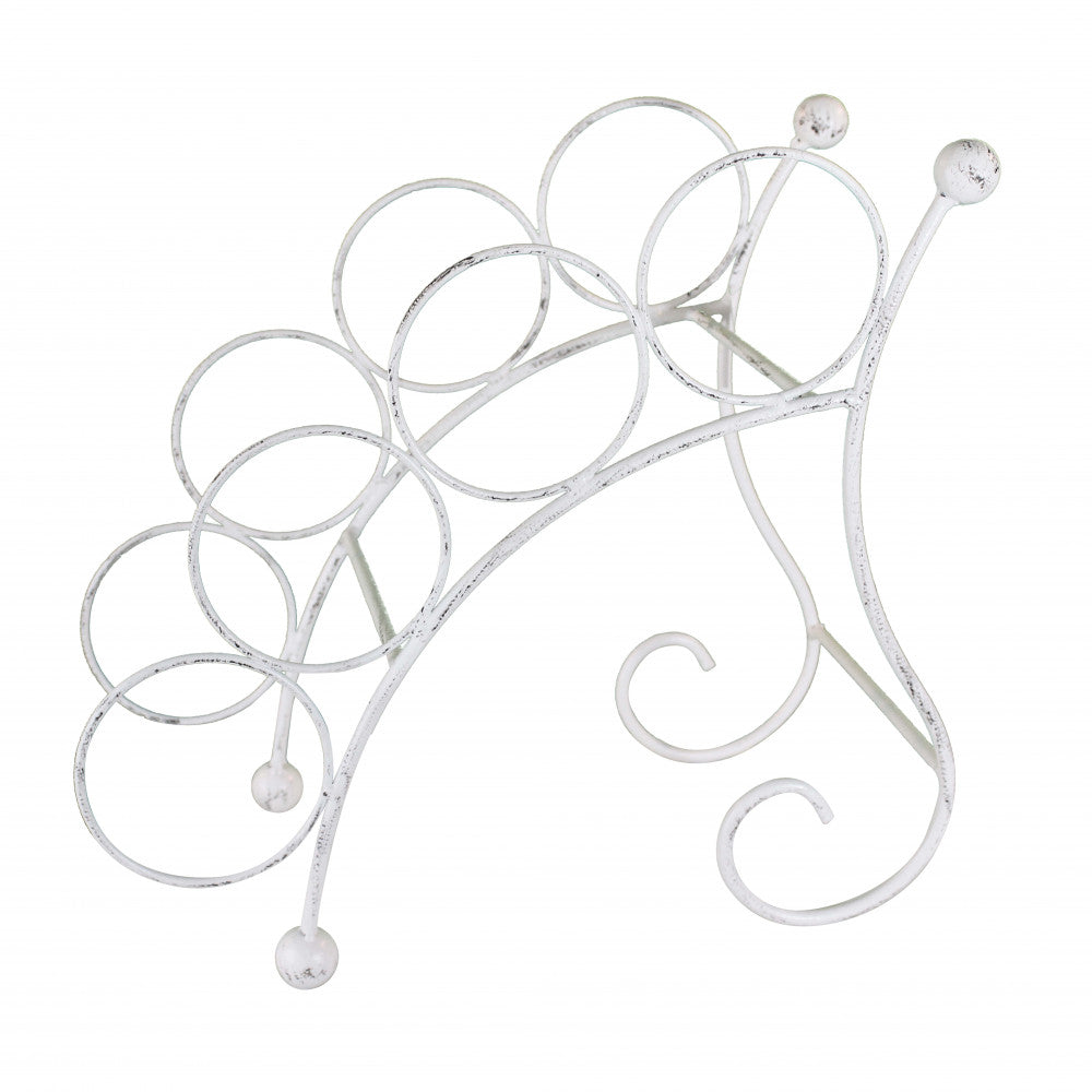 Portabottiglie christopher bianco antico