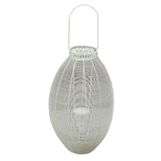 Shannon antique white candle holder