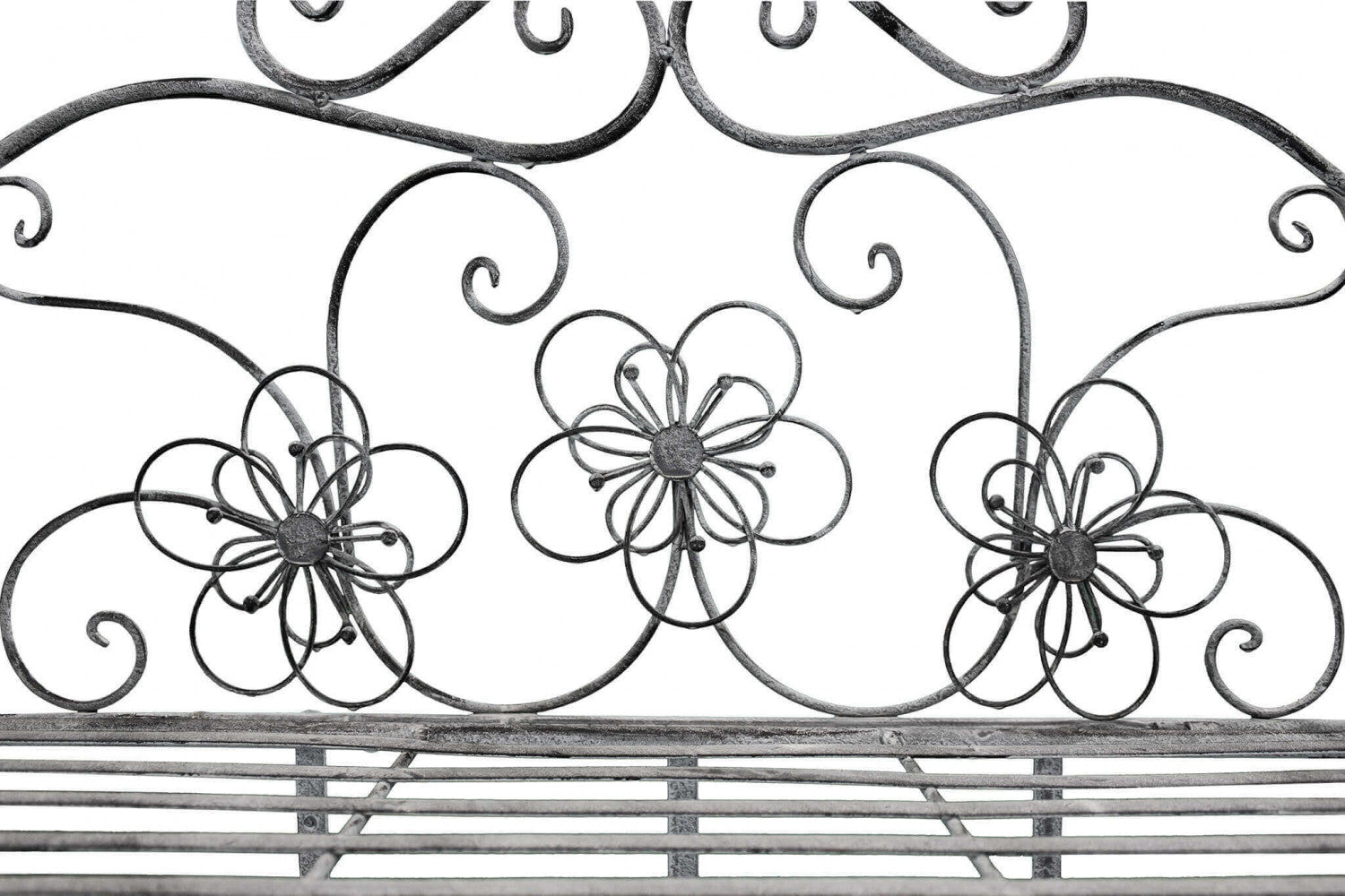 4-tier Floriance white oxidized display case