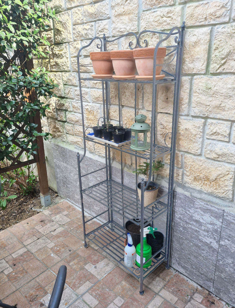 Etagère Noelle 4 tiers white oxidized