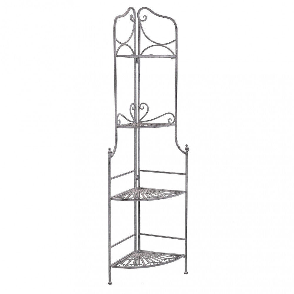 Étagère charlotte 4 piani bianco ossidato