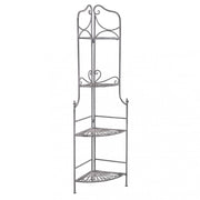 4-tier charlotte etagère in oxidized white