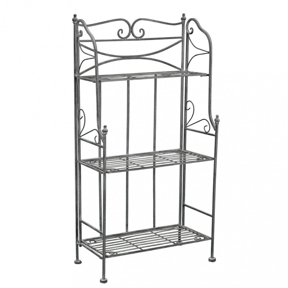 Étagère claude 3 piani bianco ossidato