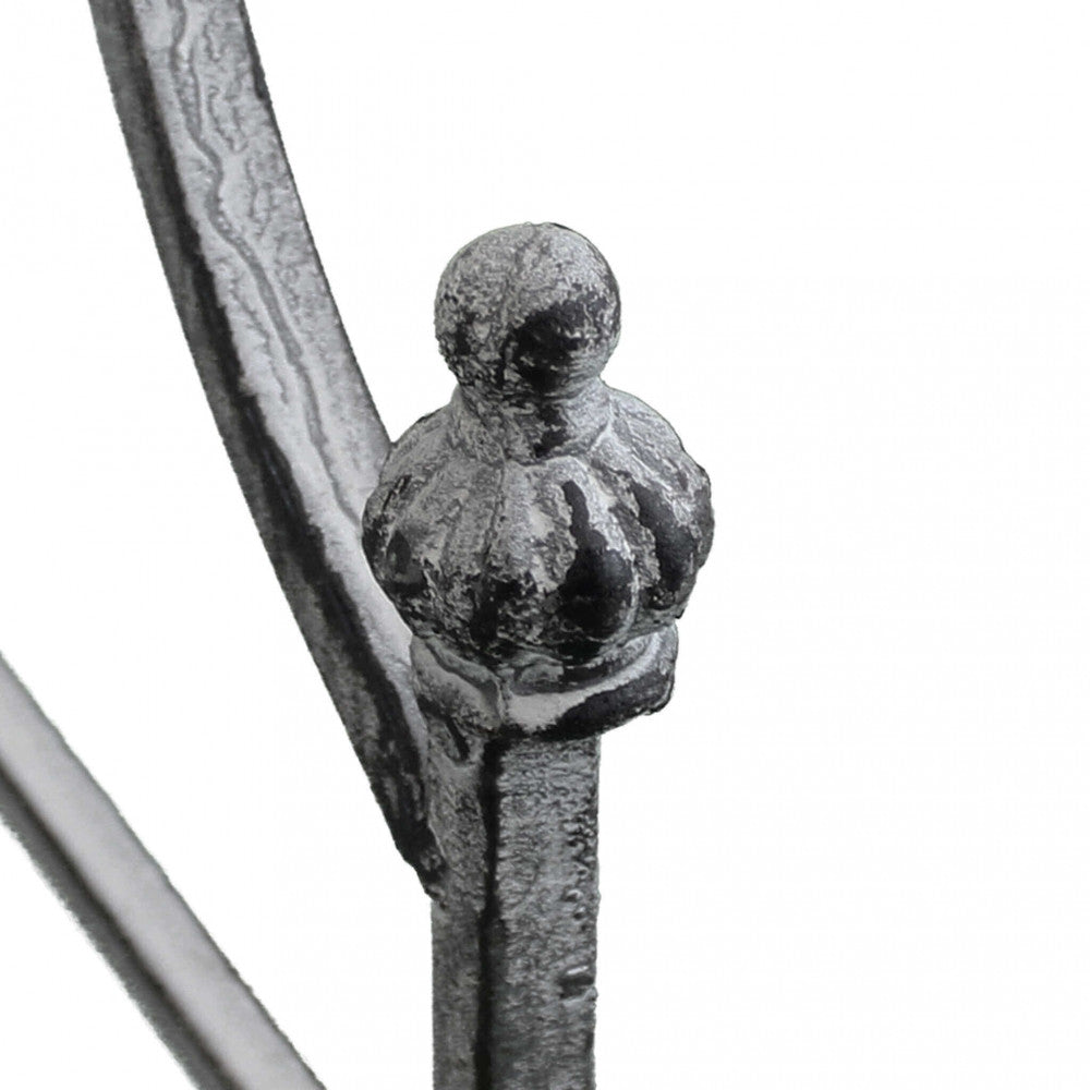 3-tier Rosalie white oxidized display case