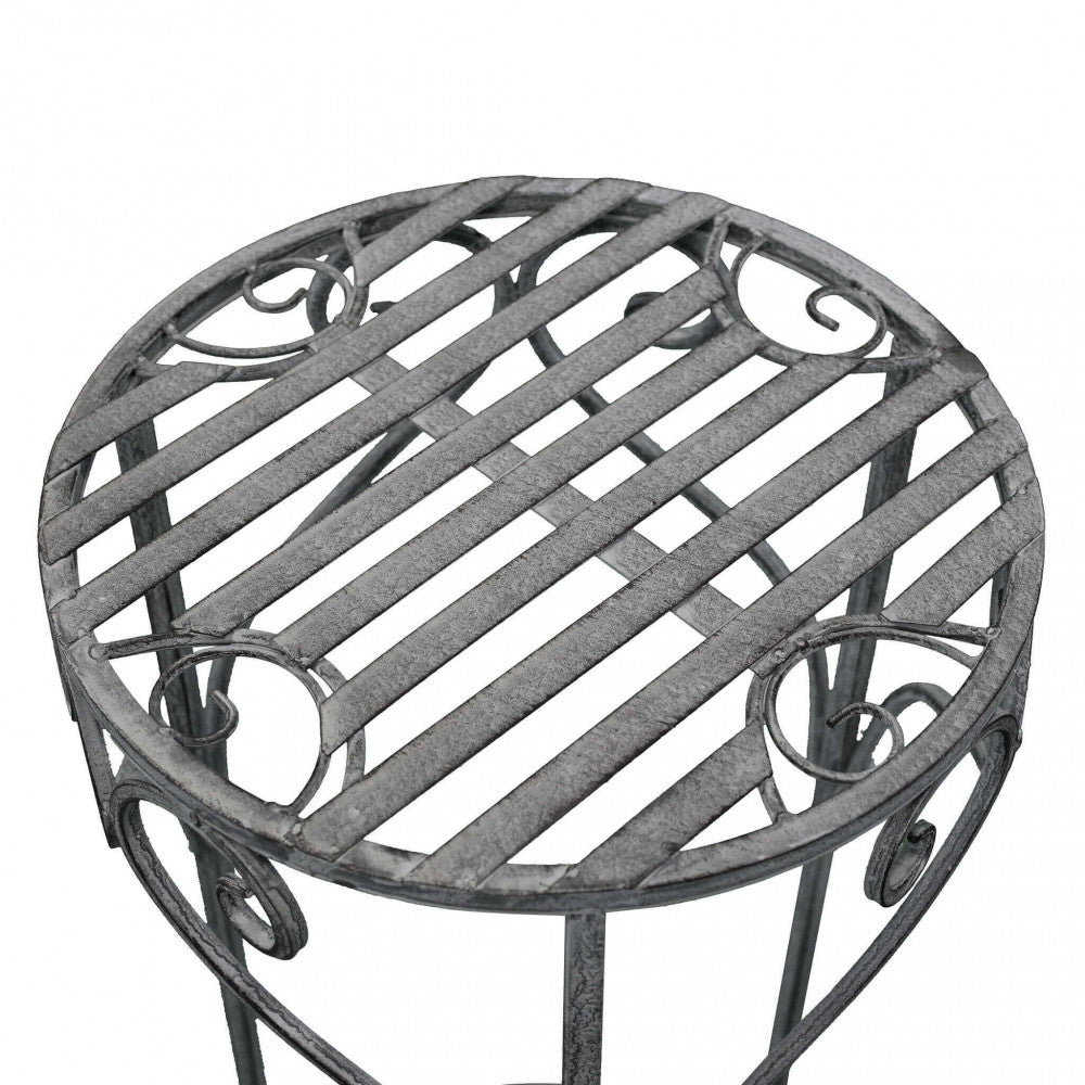 Set of 3 Valerie planters in oxidized white