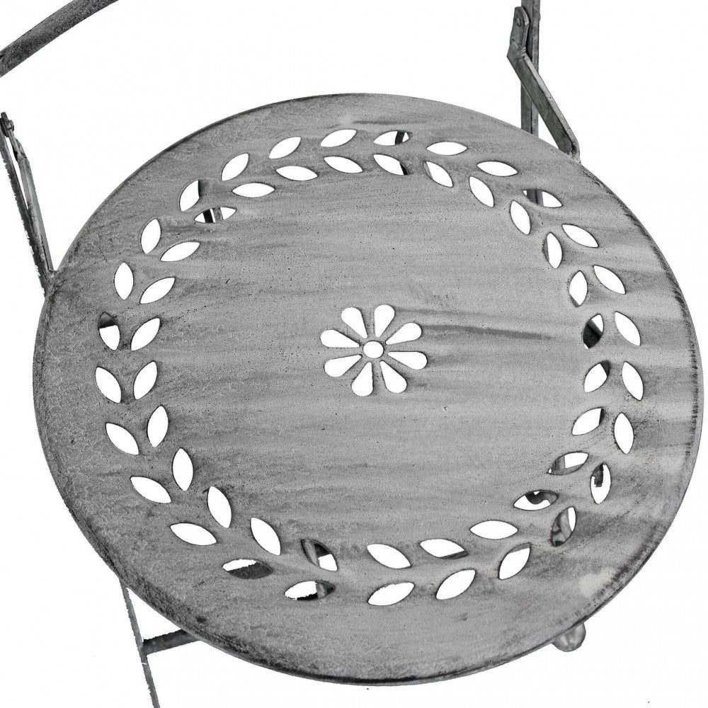 Set/3 bistro' jeanette bianco ossidato