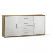 Adb804nsosk mobile 2 ante 4 cassetti kit noce stelvio e ossido bianco