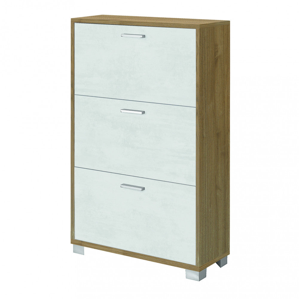 A763nsos scarpiera 3 ante p.29 noce stelvio e ossido bianco