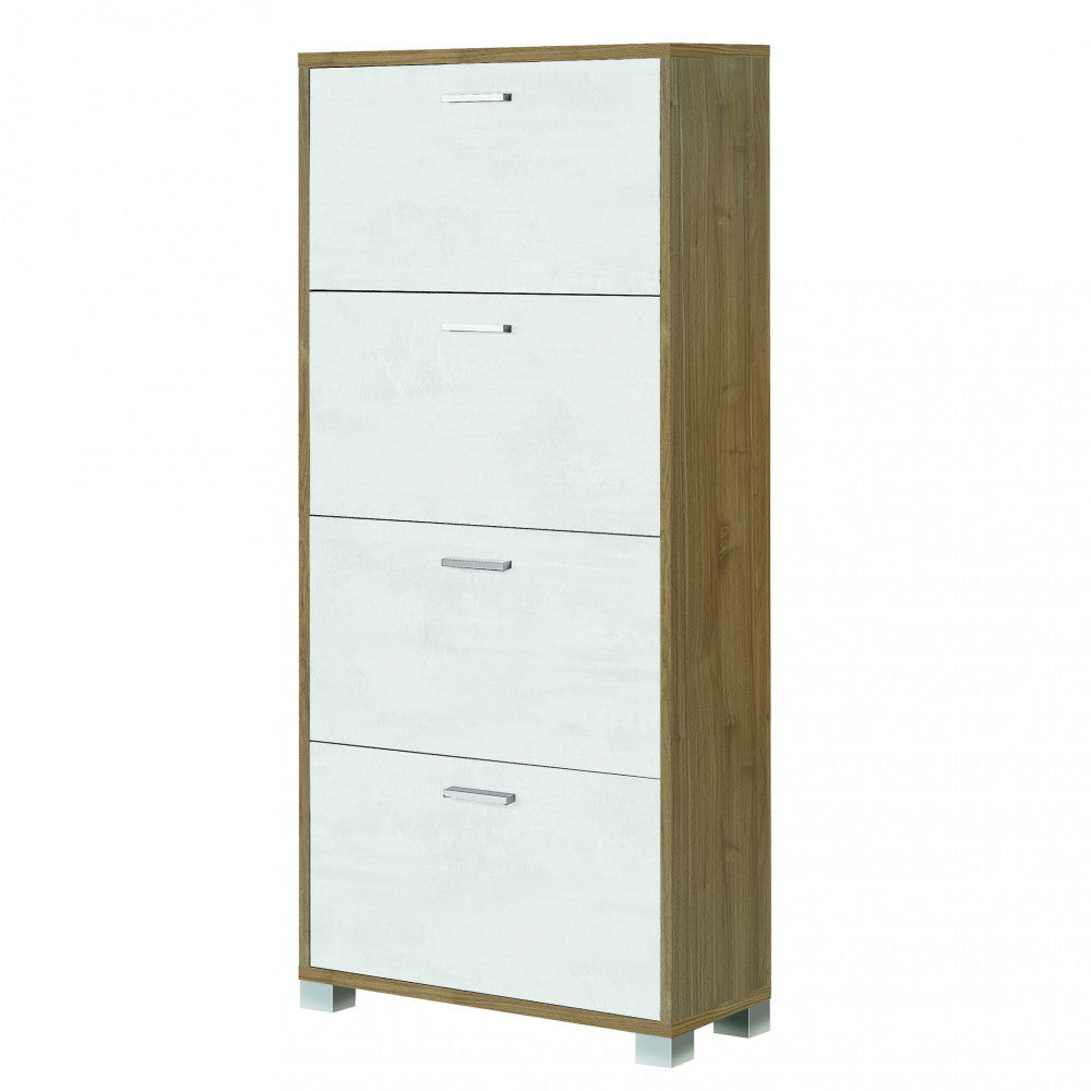 A764nsos scarpiera 4 ante p.29 noce stelvio e ossido bianco