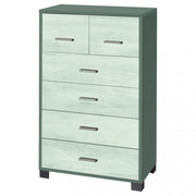 A772ttqb030k mobile 4+2 cassetti - kit titanio e quercia bianco