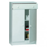 A14100bi mobile 2 ante 1 cassetto bianco liscio e bianco liscio