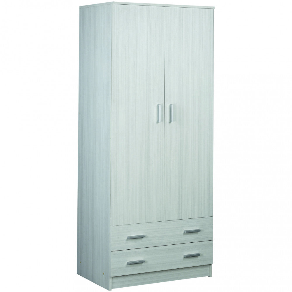 A45600euk 2-door 2-drawer wardrobe - eucalyptus kit