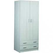 A45600euk 2-door 2-drawer wardrobe - eucalyptus kit