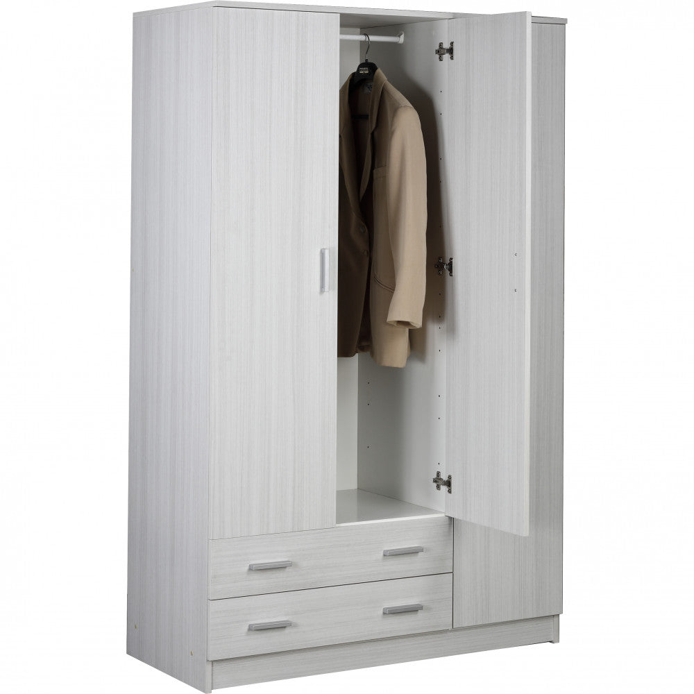 A4570deuk wardrobe 3 doors 2 drawers right eucalyptus