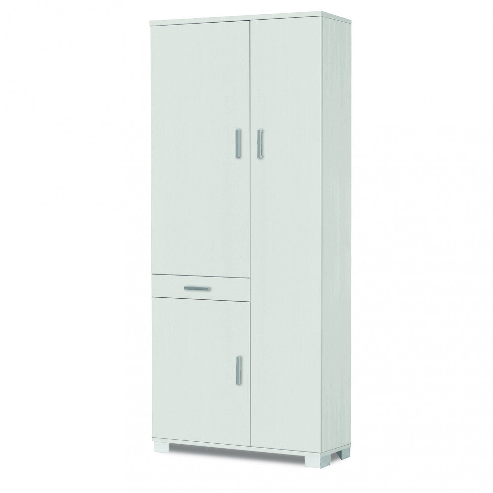 A623bfbfk 3-door, 1-drawer cabinet - flamed white kit