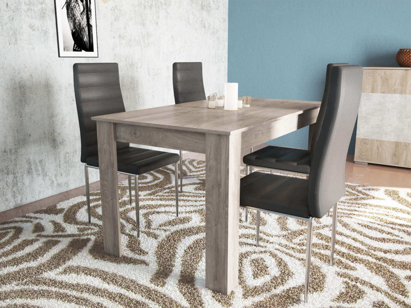 Tavolo pepper rovere chiaro