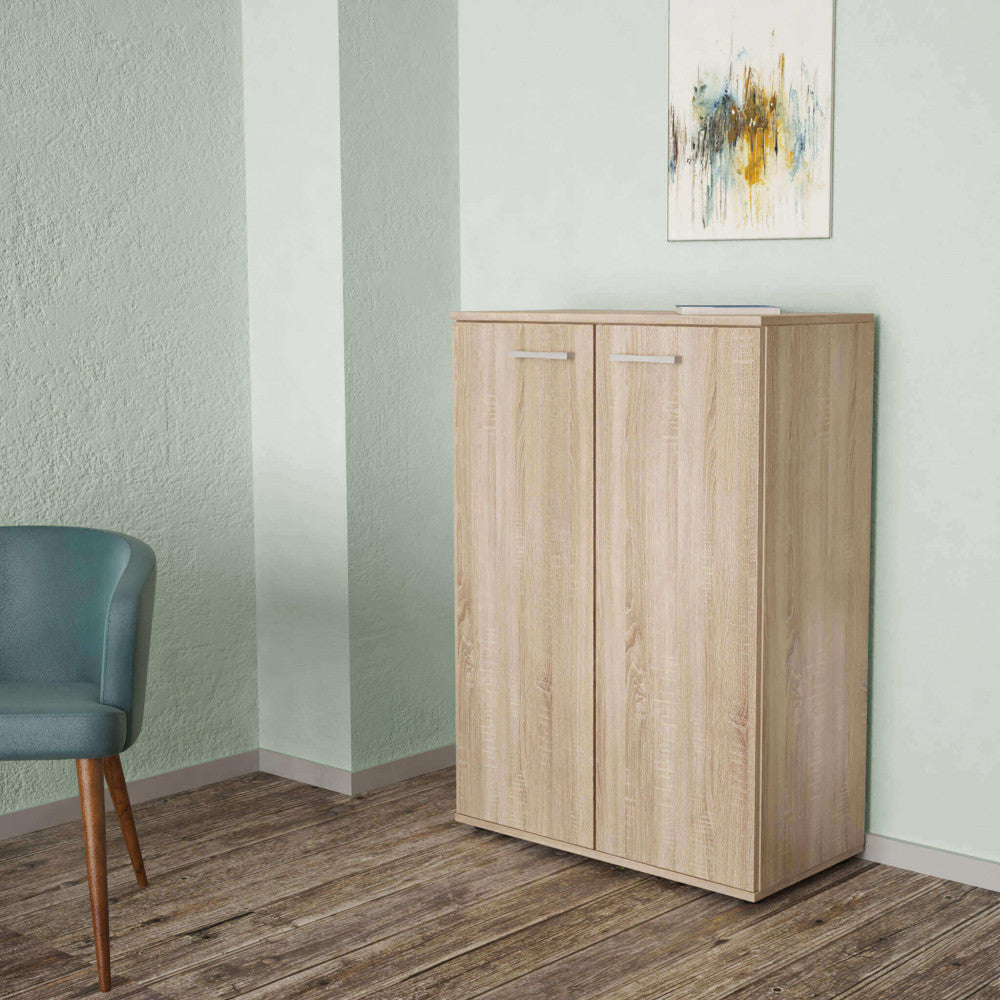 2-door cabinet in light oak