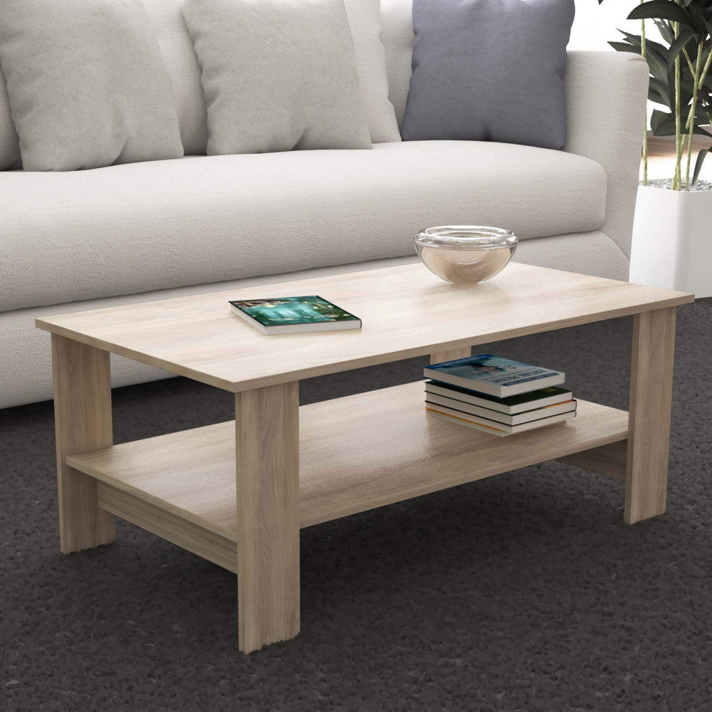 Tavolino salotto match rovere chiaro