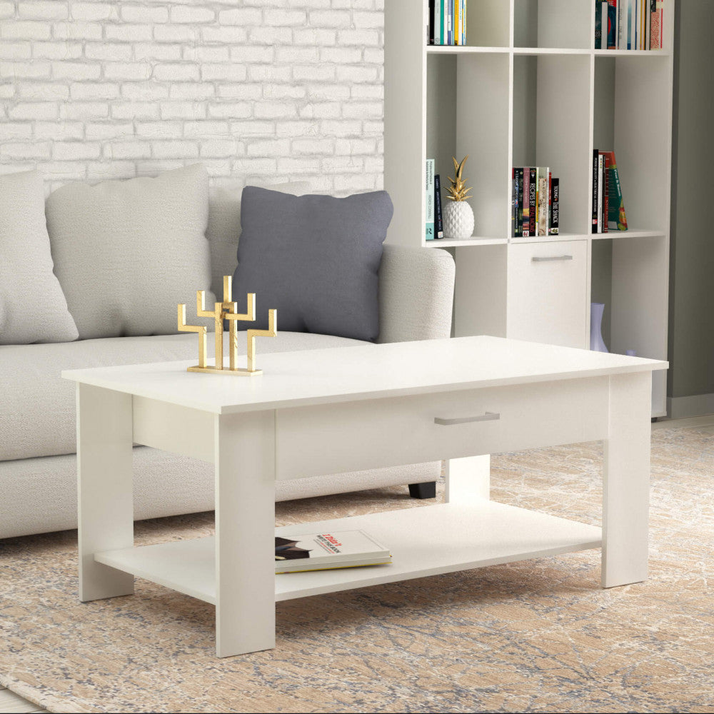 Tavolino salotto myrto bianco