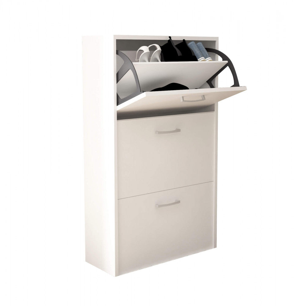Scarpiera molly 3 ante a ribalta bianco