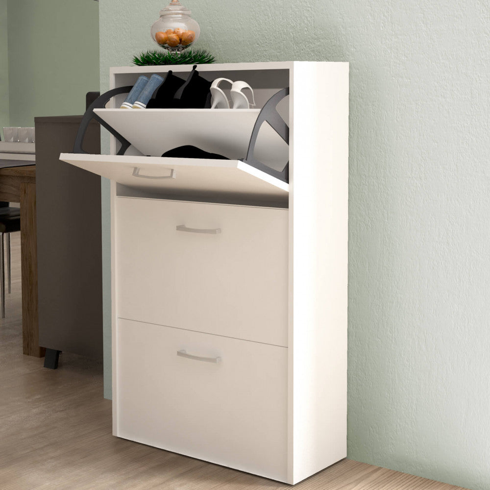 Scarpiera molly 3 ante a ribalta bianco