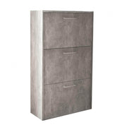 Scarpiera molly 3 ante a ribalta grigio effetto cemento