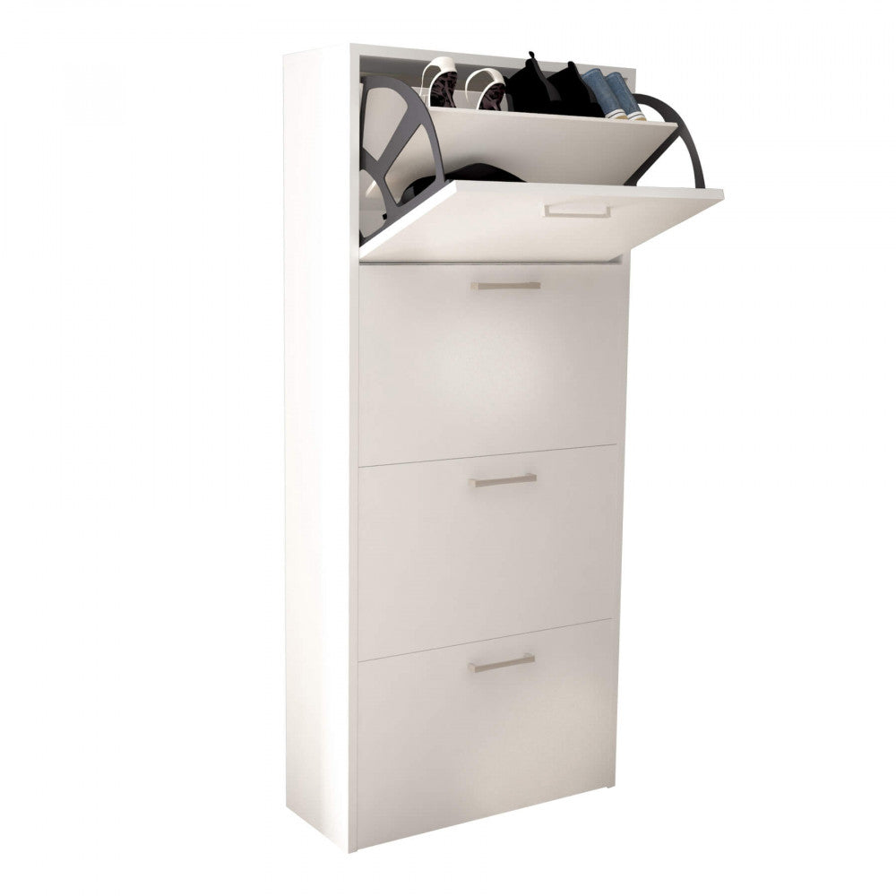 Scarpiera molly 4 ante a ribalta bianco