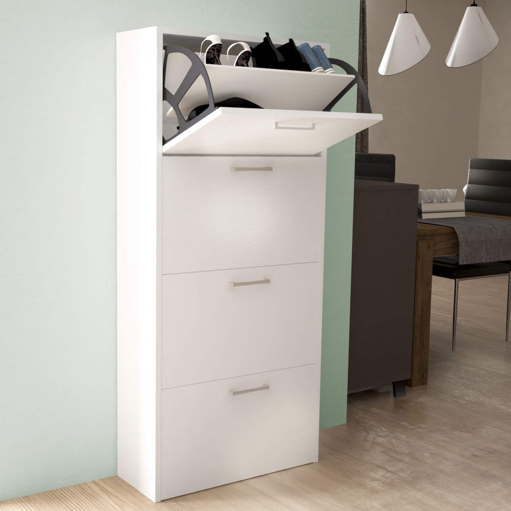 Scarpiera molly 4 ante a ribalta bianco