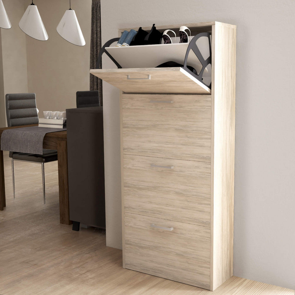 Scarpiera molly 4 ante a ribalta pino chiaro