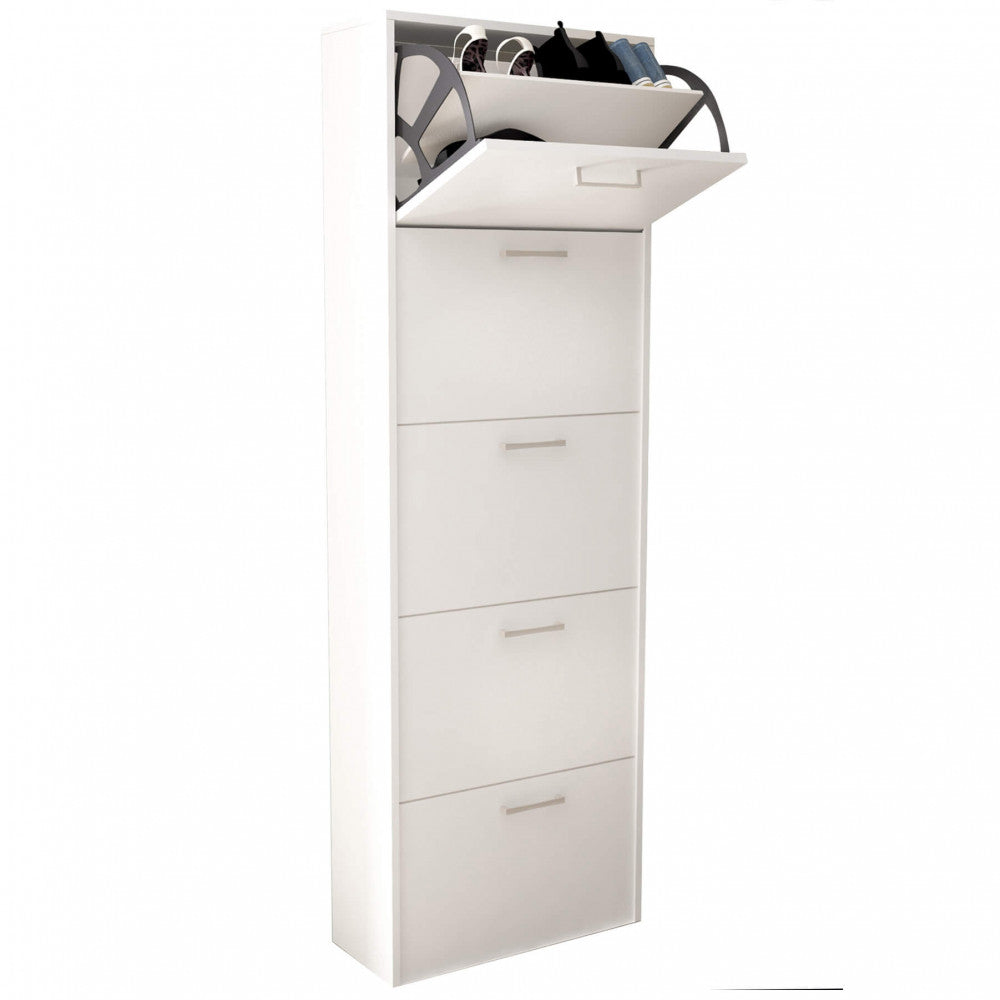 Scarpiera molly 5 ante a ribalta bianco