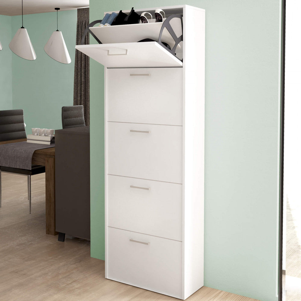 Scarpiera molly 5 ante a ribalta bianco