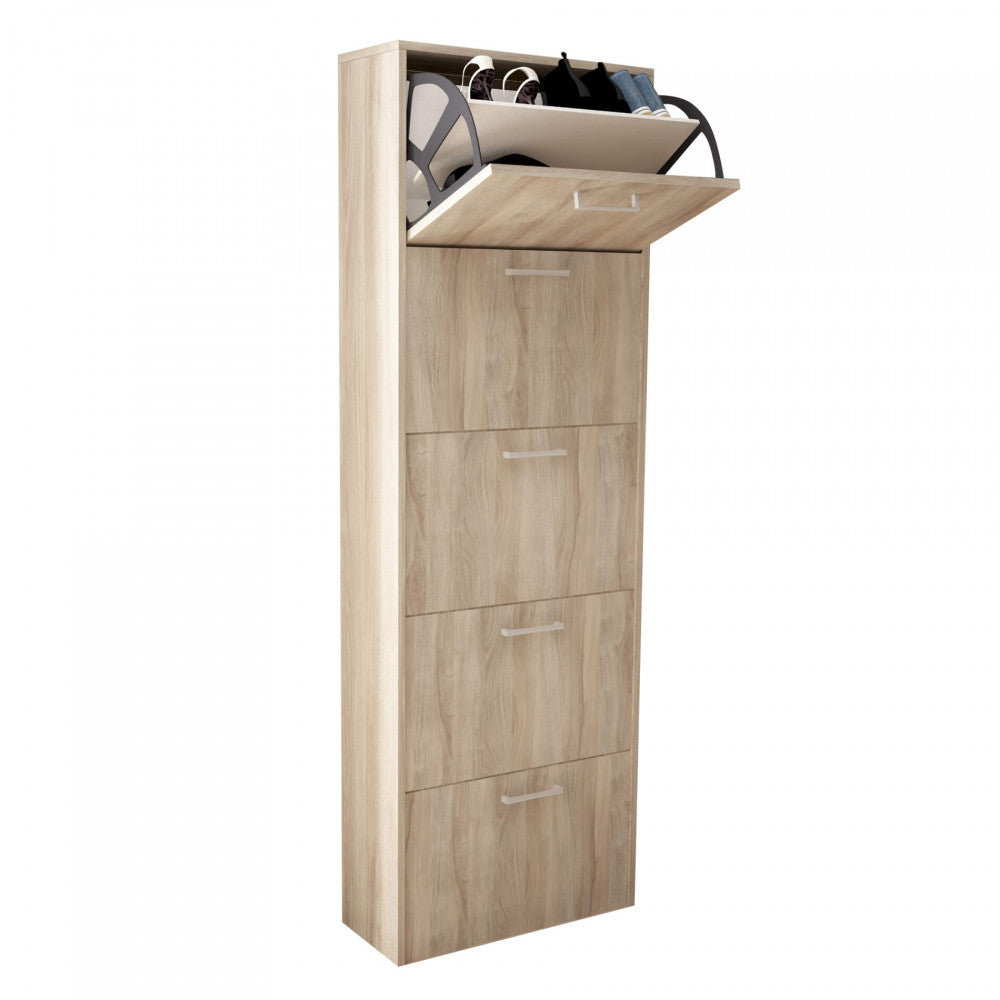 Scarpiera molly 5 ante a ribalta olmo chiaro