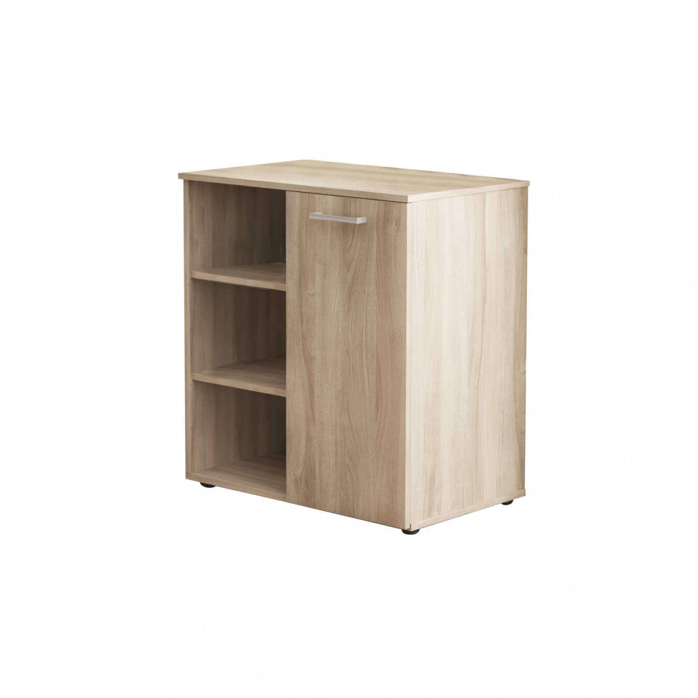 1-door cabinet with 3 shelves, light elm